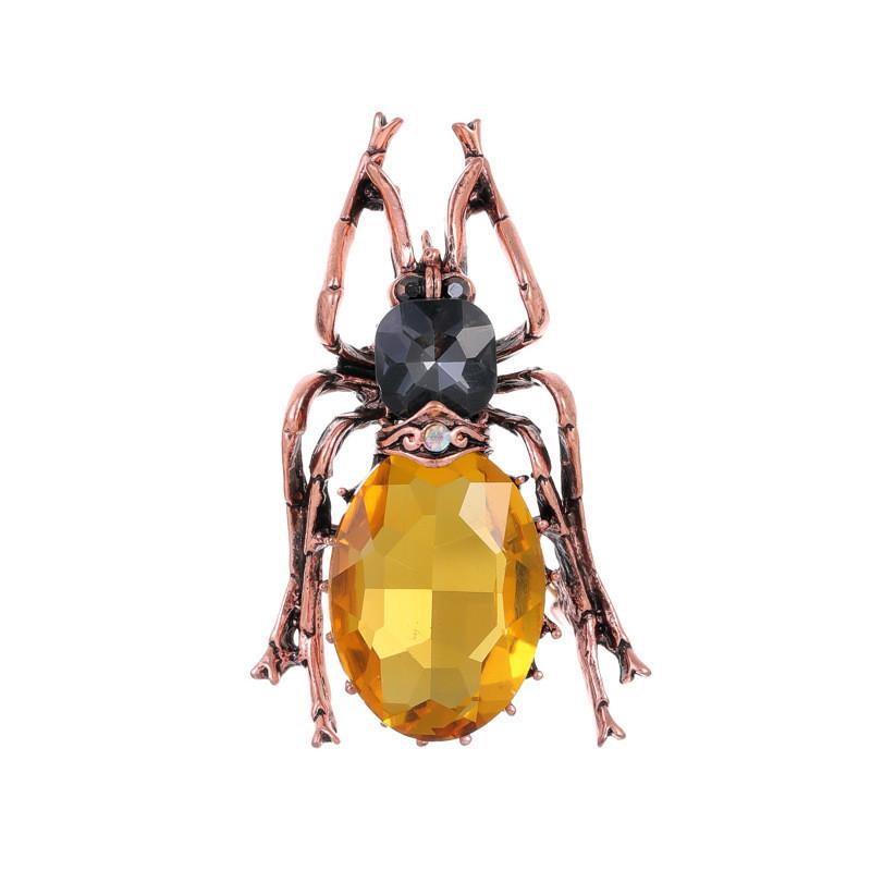 Animal Crystal Brooch With Alloy And Electroplating For Fashion Accessories