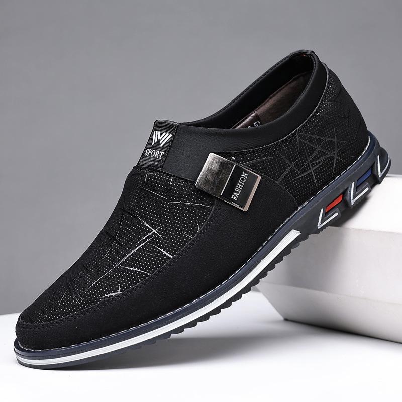 Fashion Big Size Fashion Casual Loafers for Men Spring Autumn New Designer Driving Shoes Male Solid Color Light Leather Shoes Man