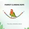 Flexible Spiral Bird Rope Perch Colorful Bendable Cotton Climbing Rope Stand Toy for Parrots, Budgies, Cockatiels, Cage Accessories