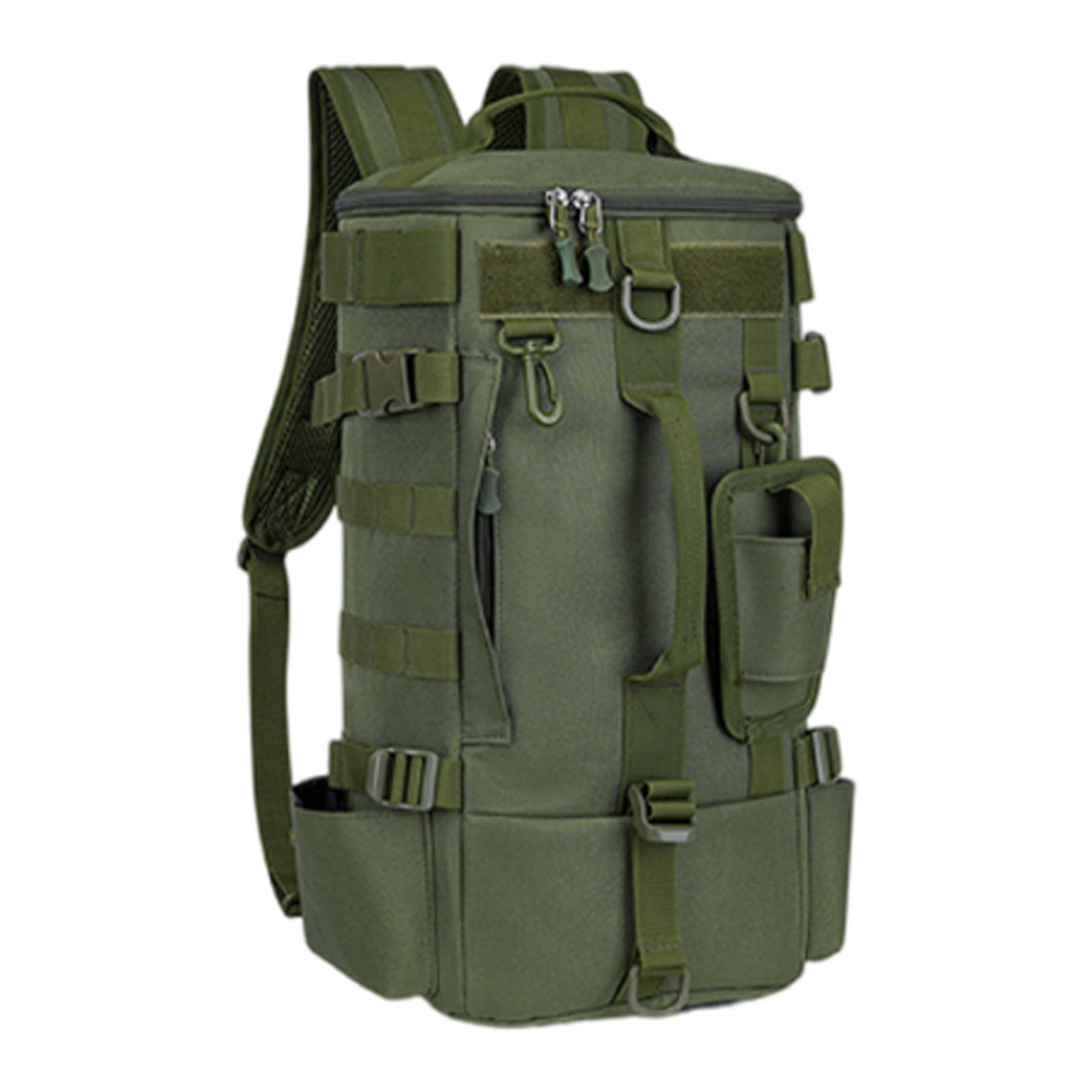 

Multifunctional Fishing Tackle Crossbody Bag Single Shoulder Bag Backpack Large Capacity Watertight Fishing Baits Bag зелёный