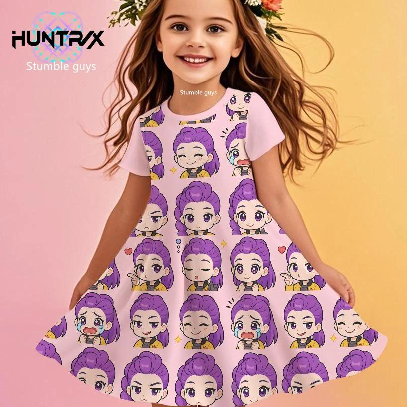 Dziewczęca Sukienka Kpop Łowcy Demonów Zoey Letnia Anime Kreskówka Księżniczka Plażowa Codzienna Piżama