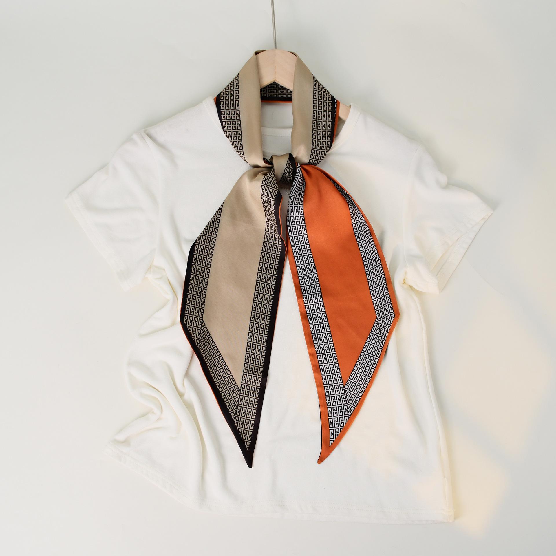 

Розкішні намистини, круглий шарф-кільце, аксесуари для жіночих шарфів, намисто, етнічний шарф One Size помаранчевий