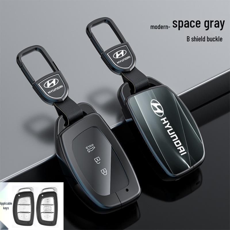 Hyundai Tucson Palisade IONIQ Nexo L Key Case Snap Button Shell