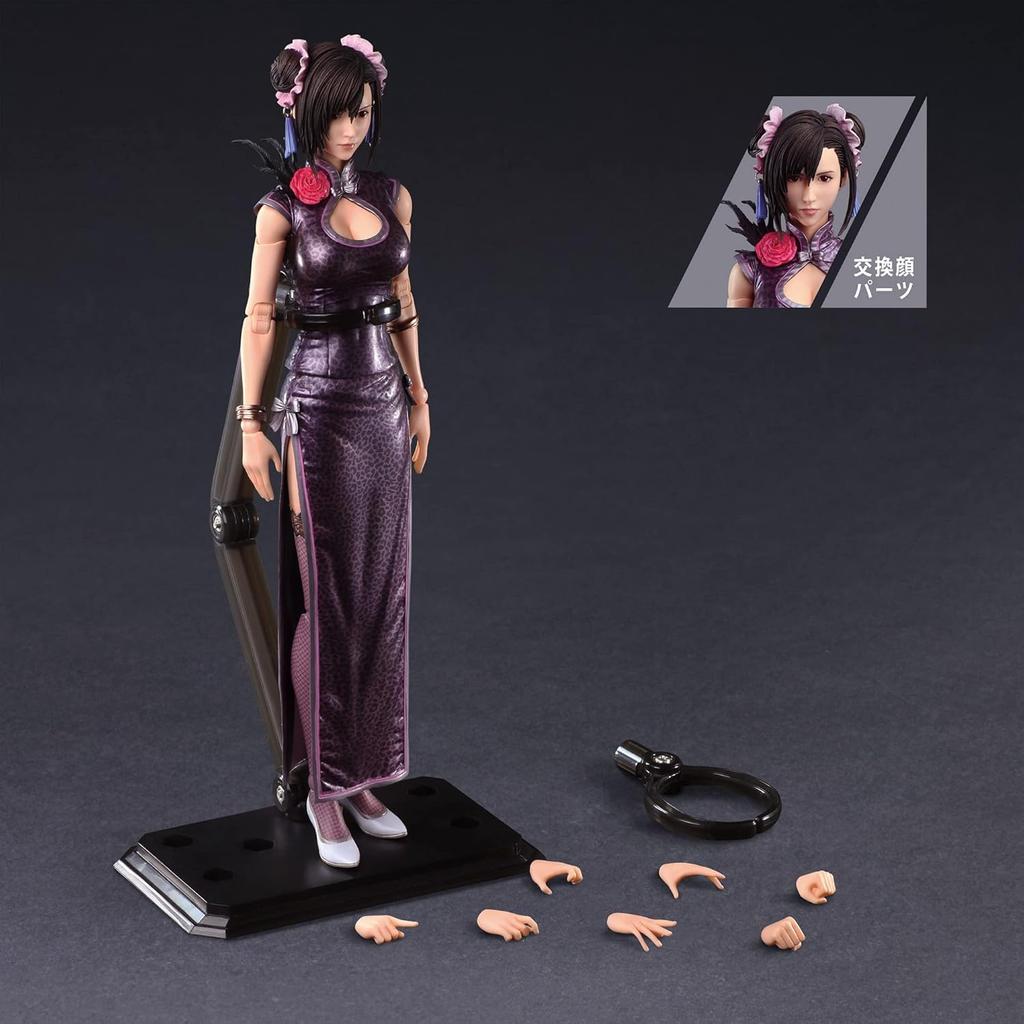 Final Fantasy VII Remake PLAY ARTS Kai Tifa Lockhart Fighter Dress PVC malovaná pohyblivá figurka ver.