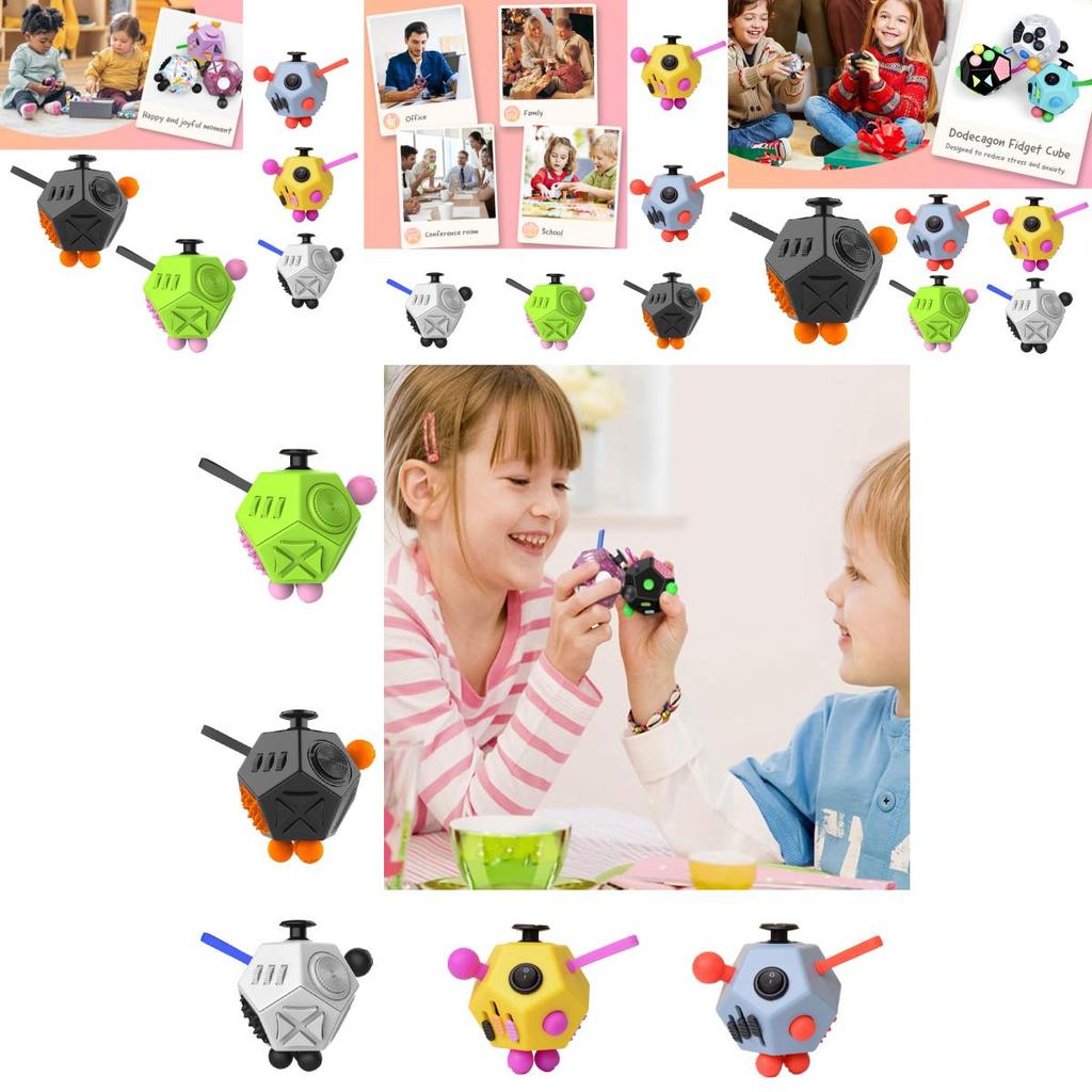 Dodecagon Fidget Cube Superior Anti-stress Toy For Adults Kids
