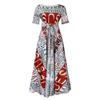 Women Fashion Plus Size Short Sleeve Lace Up Mid Length A Line Dress