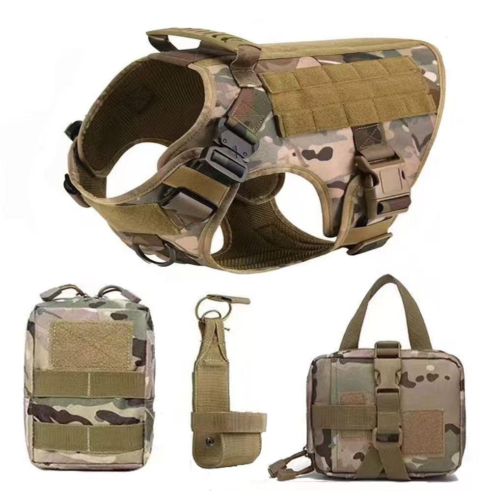 Zhongyi dog suit set, outdoor dog vest, multi-functional water cup cover, medical bag ins wind