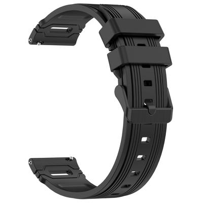 22mm Univerzální silikonový řemínek na hodinky pro Huawei Watch GT 5 Pro 46mm/GT 5 46mm/GT 4 46mm řemínek s vertikálními pruhy