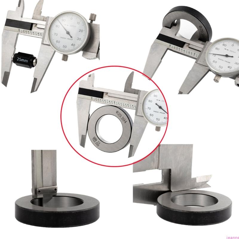 Industrial 8Inch Stainless Steel Dials Caliper Vernier Caliper Featuring Black Markings For Improved Readability