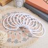 20 Stück Traumfänger Reifen-Kits Weiße Kunststoffringe 11 cm Bastelmaterial für Wanddekoration Mandalas Spirituelle Schilde Selbstgemacht