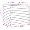 Plant Pot 50x50x45.5 cm Pressure Treated Pine Wood