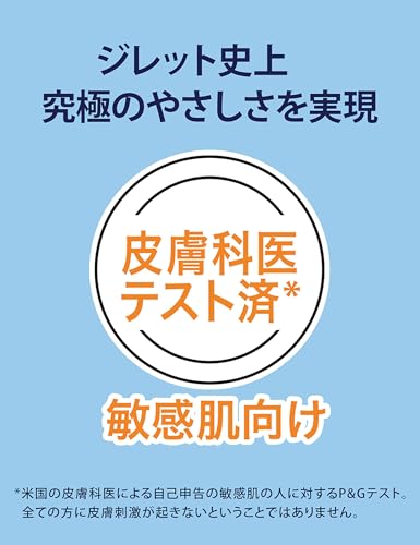 Gillette [Genuine Product] Gillette Razor Replacement Blades 10 Pieces Razor Men's Sensitive Skin Skin Guard [Amazon.co.jp Exclusive]