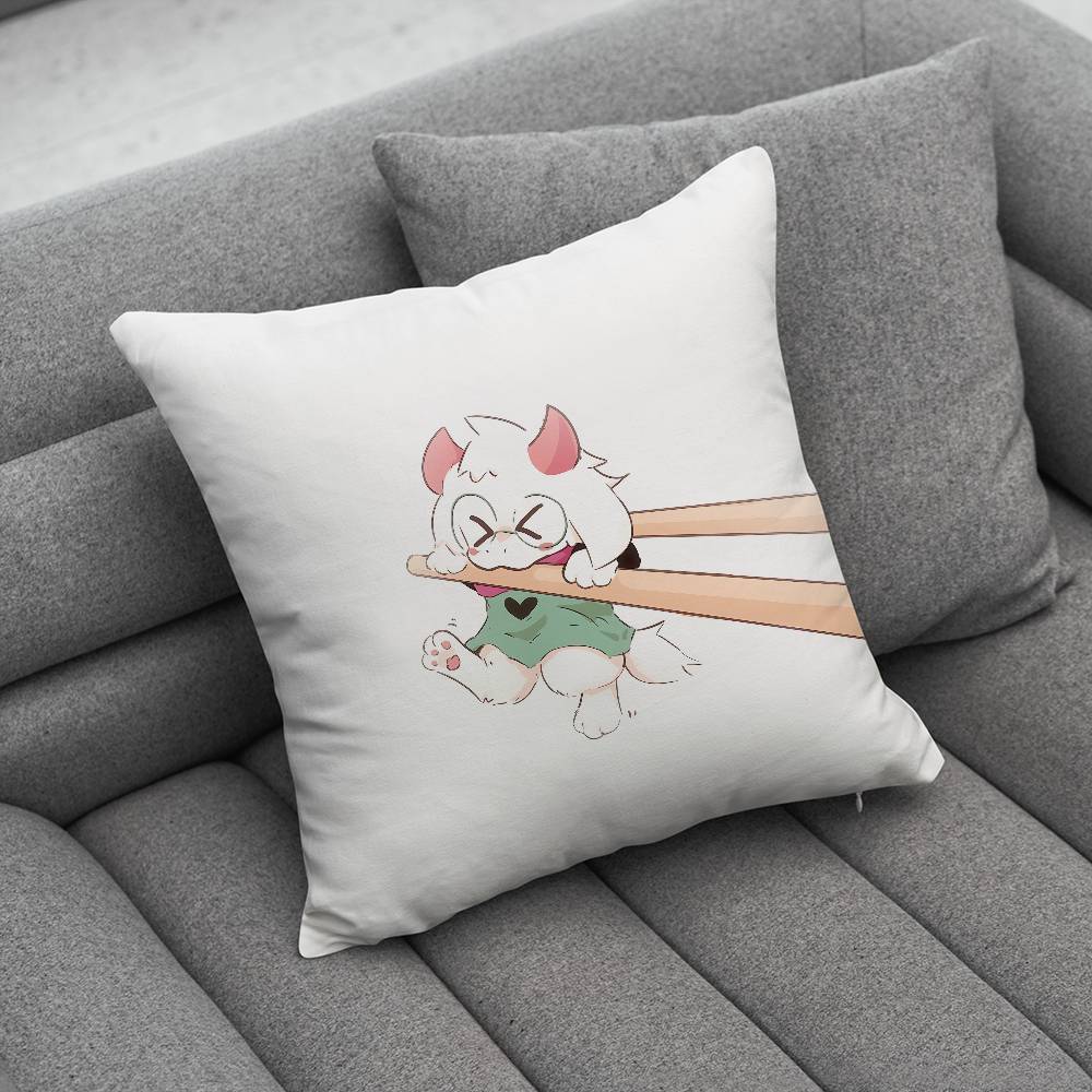 DDeltarune Ralsei Pillow Case Pillowcase Home Sofa Cushions Car Cushions Pillowcover Office Pillowshell Pillow