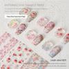 Starry Sky Rose Flower Nail Art Transfer Stickers