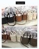 Luxury Women's Cowhide Basket Bucket Bag