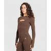 Gymshark Vital Seamless Long Sleeve Cut Out Top Espresso Marl B2c8o Nbfb