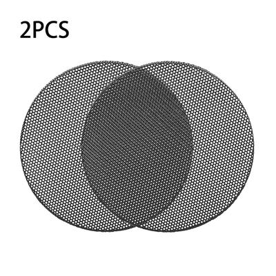 2 Pieces Outdoor Metal Speaker Covers Speaker Dust Cover for Case Metal Mesh Grille Prote for Most Mic Speaker