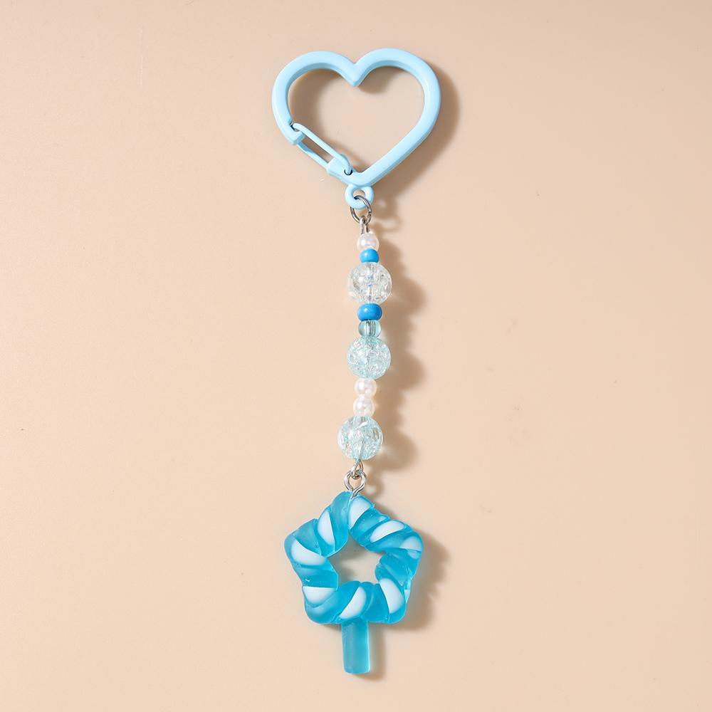 Pretty Resin Candy Lollipop Keychain Women Girls Juice Key Ring Pendants Handbag Decor DIY Key Chain Kid's Jewelry Gift