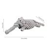Animal Cotton Rope Knot Dog Toy Hand‑woven Molar Teeth Cleaning Bite‑resistant Chew Toy for Small Medium Dogs