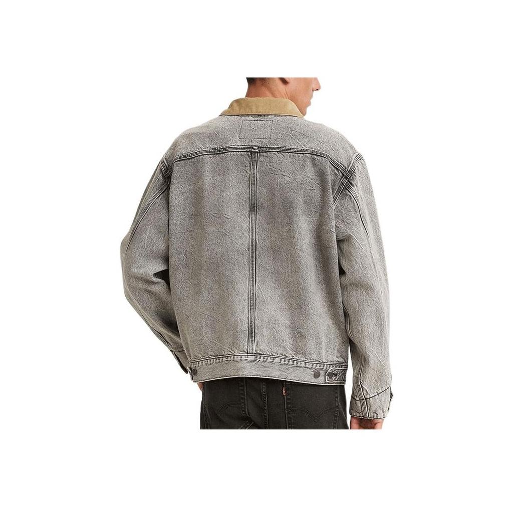 Levis Vintage Lapel Denim Jacket Unisex jackets Gray A0640-0001