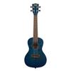 Ukulele Exotic Mahogany Series Exotic Mahogany Body Concert Blue Color Successor KACEM-B-WBAG20_06 [KA-CEMB Model] (Case Included)