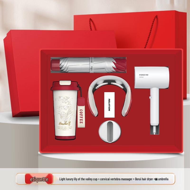 Jilifa Red Business Travel Gift Set
