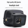 Jialing JH70 Moped Headlight Assembly: Square & Round Bulb Options for Motorcycle Accessories
