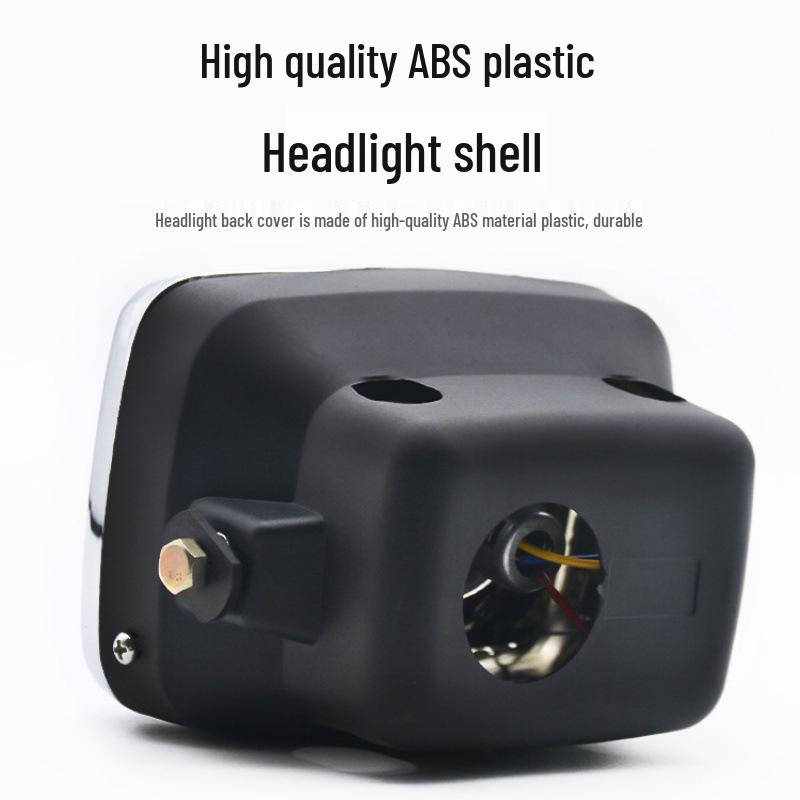 Jialing JH70 Moped Headlight Assembly: Square & Round Bulb Options for Motorcycle Accessories