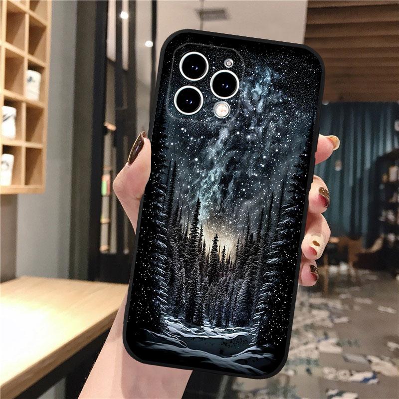 Phone Case Carcasa Funda For iPhone 17 Pro Max 17 Air 16 15 14 13 Pro Max 15 16 Pro 15Plus Winter Christmas Snowflake