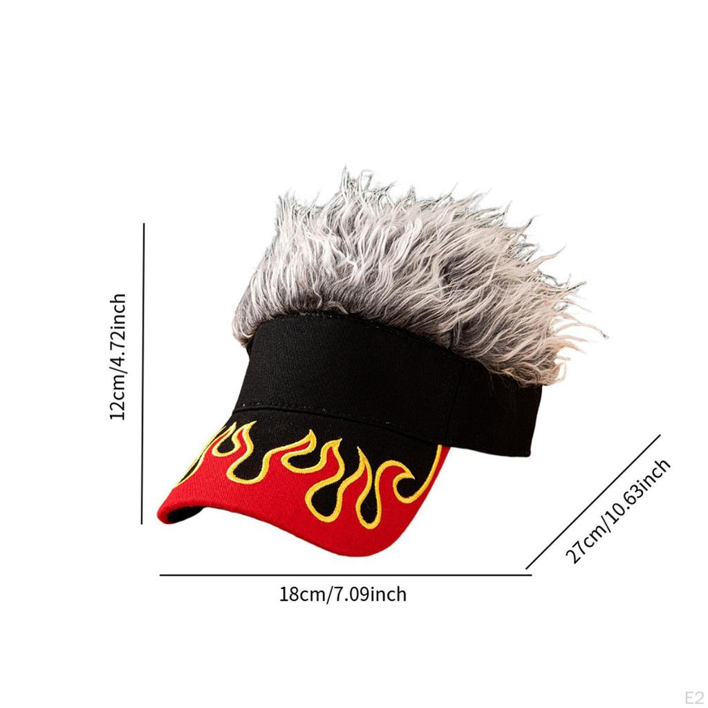 Baseball Cap for Men Women Casual Birthday Gift Sun Visor Hat Fake Hair