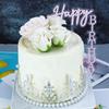 Rose Gold Double-Layer Acrylic Happy Birthday Cake Topper