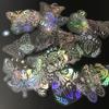 40pcs Holographic Glitter Stickers PET Transparent Shiny Waterproof Decorative Decals For Water Bottles Scrapbooking Laptop
