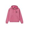 Li-Ning Fun Print Fleece-Lined Loose Hoodie Pullover Women Tops Blackcurrant AWDR682-2