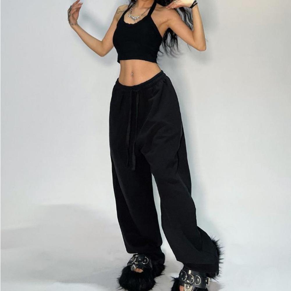 ZYLLO Luźne i wygodne spodnie dresowe dla kobiet z dopasowaną talią i spodniami typu spadochron