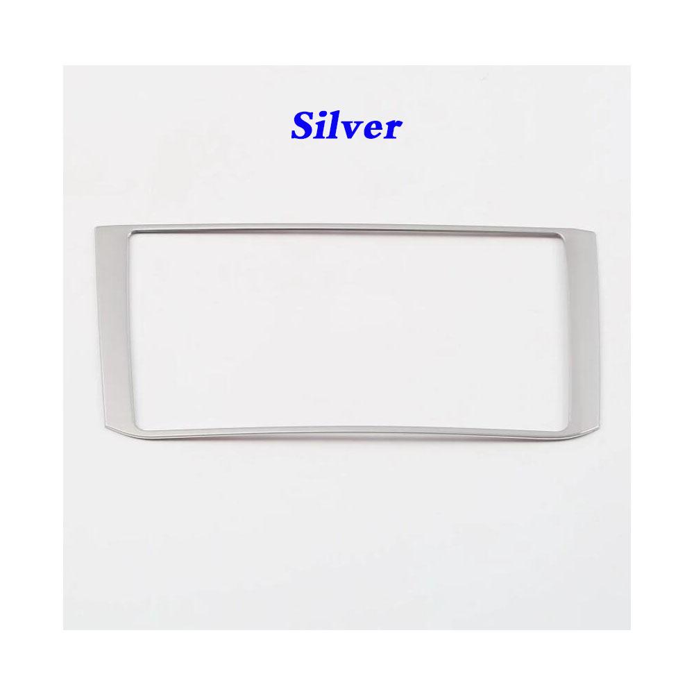 Car Display Bar Navigation Decorative Frame For Volkswagen VW T-ROC TROC 2017 2018    Stainless Steel Interior 1pcs
