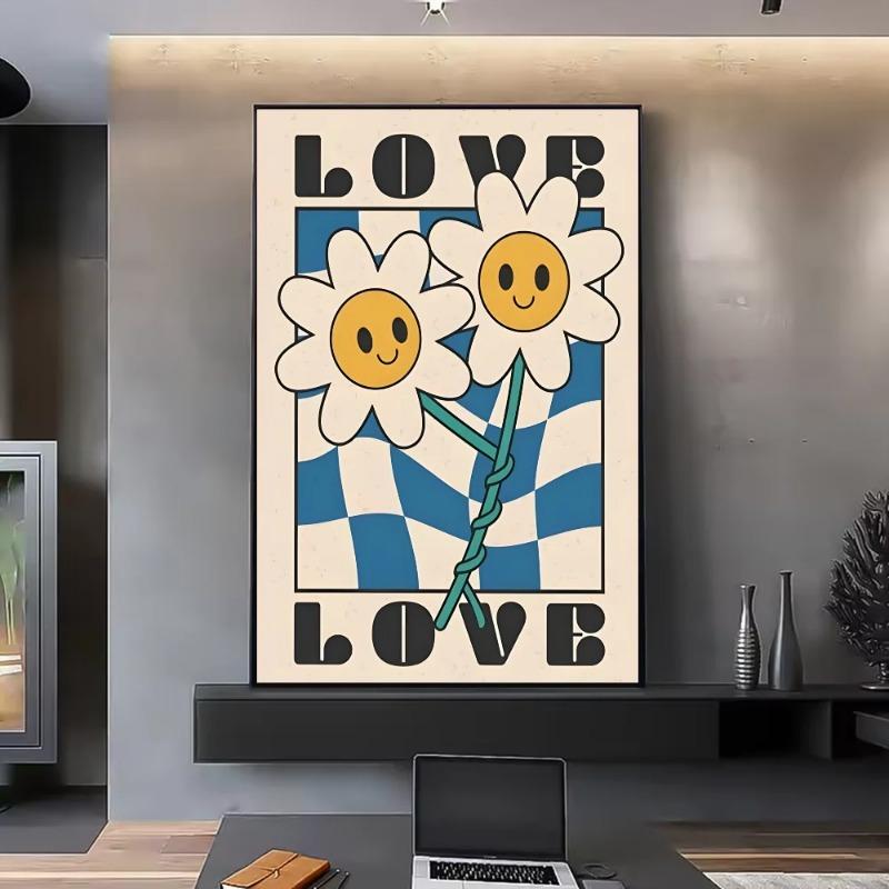 Aesthetic Colorful Danish Poster HD Art Sticky Wall Waterproof Home Living Room Bedroom Bar Aesthetic Decoration