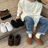 Baotou Mao Mao Slippers Shoes Women's 2025 Autumn and Winter New Fashion Versatile Fleece Warm Cotton Shoes Women