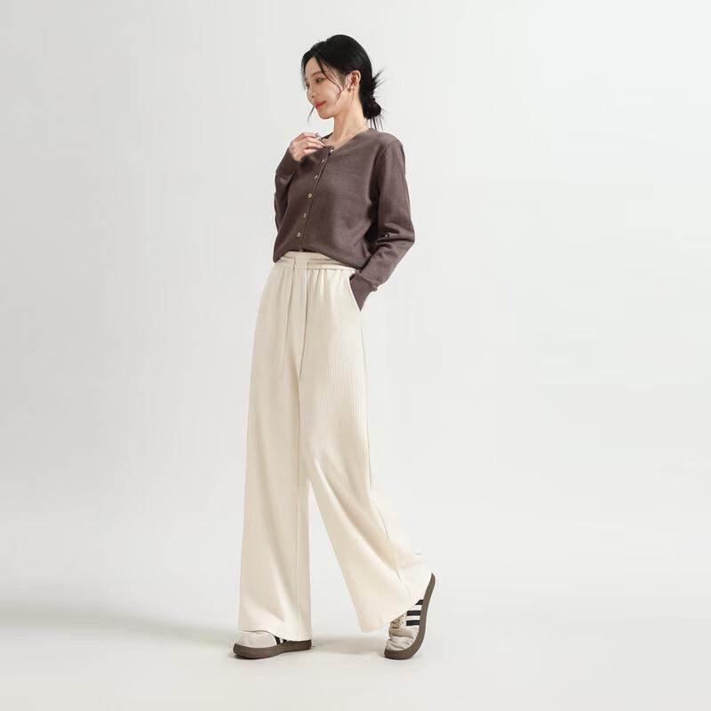 Women's Relaxed Fit Drawstring Straight-Leg Casual Pants