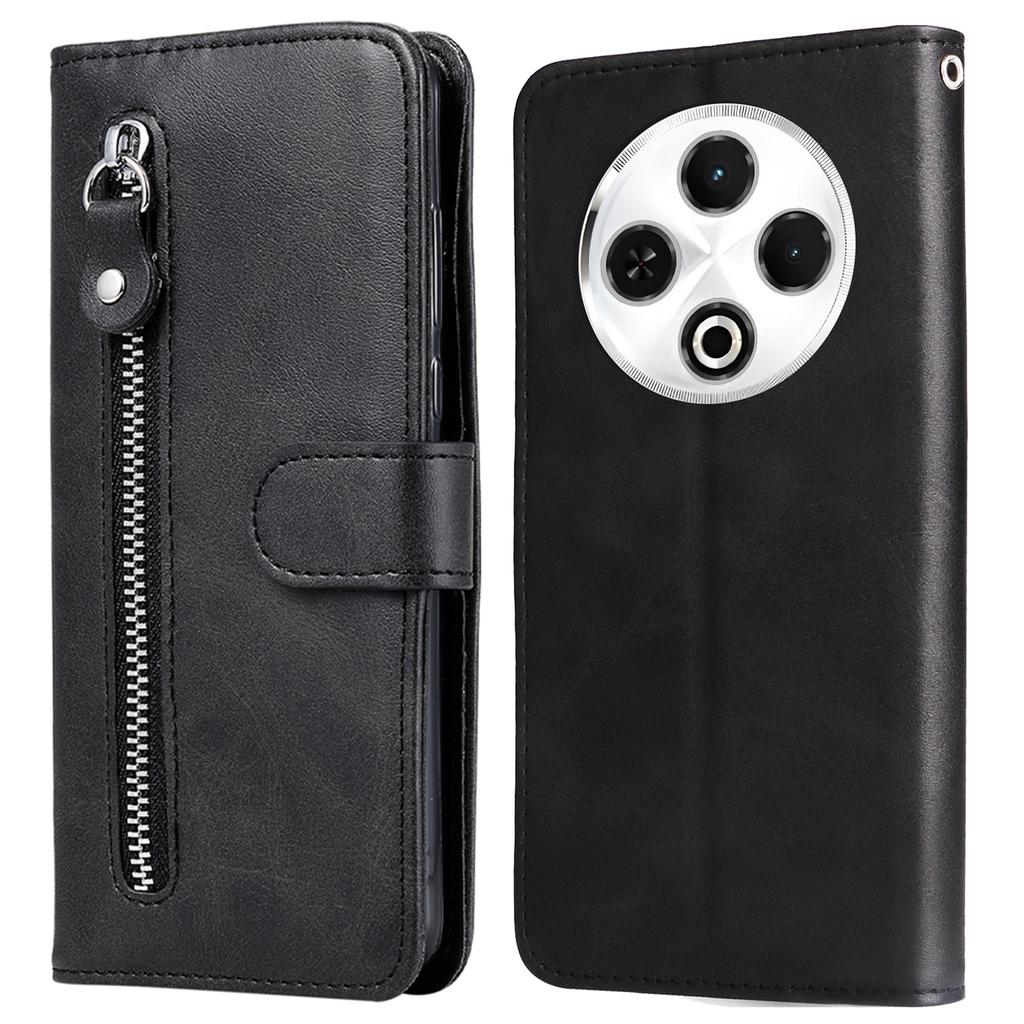 For TECNO Spark 30 4G Case Zipper Wallet Calf Texture PU Leather Phone Cover