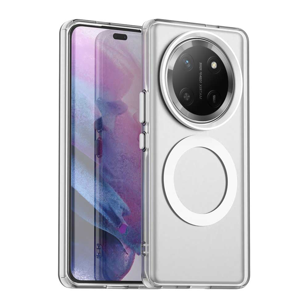 Magnetic Wireless Charging Case For Honor Magic 7 Lite Magic7 Pro X9c Smart Cover Candy Colors Transparent Back Shell