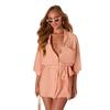 Amazon Europe and the United States autumn new fashion long-sleeved solid color strap temperament shirt dress
