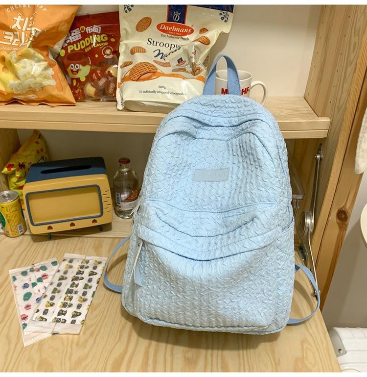 Schoolbag new student backpack simple fashion casual Mori small fresh schoolbag sweet wind versatile backpack high sense