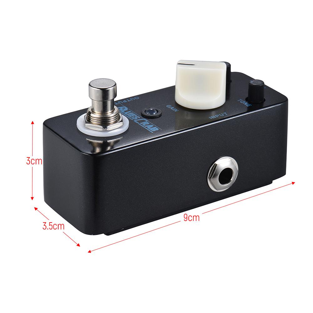 MOOER BLUES CRAB Педаль гитарного эффекта Blues Overdrive True Bypass Полностью металлический корпус Машина эффектов для инструментов Аксессуары для гитары