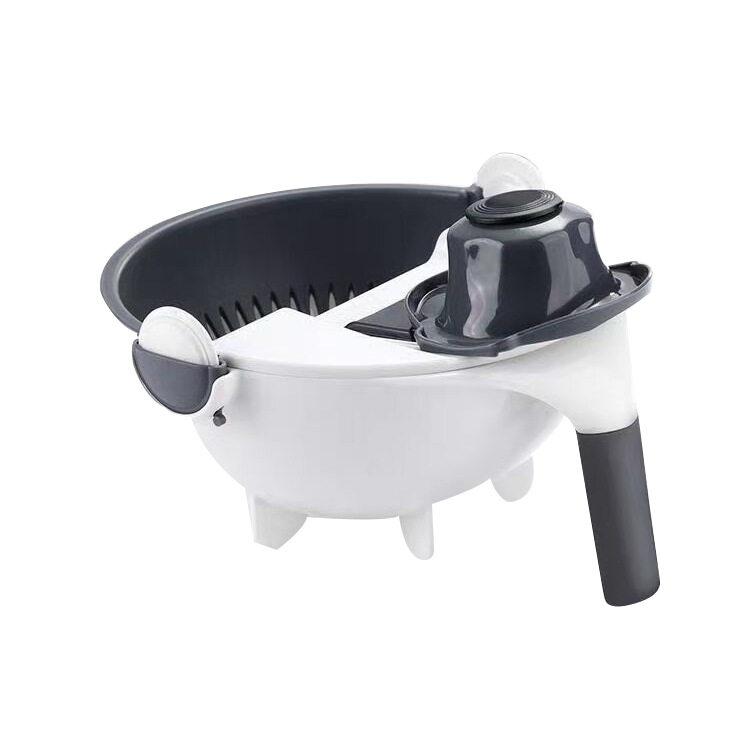 

Home Multifunction Detachable Kitchen Easy Use Drain Basket Vegetable Cutter Set чёрный