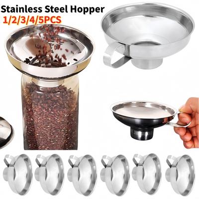 Stainless Steel Wide Mouth Canning Funnel Salad Dressing Funnel Oil Leak