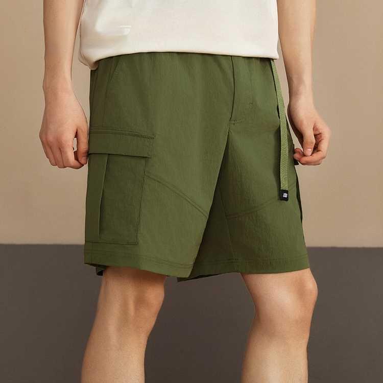 Skechers Sports Lifestyle Series Comfortable Breathable Loose Fit Three-Quarter Casual Shorts Women Shorts Martini-Olive-Green L225W180-05HR