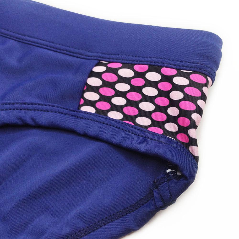 UXH Herren Sexy Europäische & Amerikanische Polka Dot Patchwork Badehose - Modische Dreieck Strand Bodybuilding Shorts