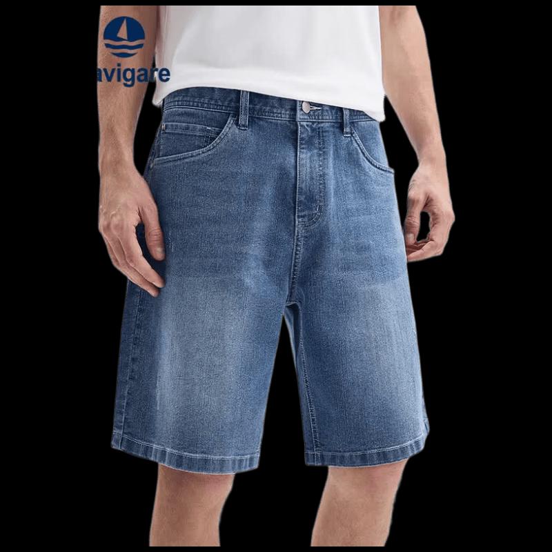 Navigare Men s Relaxed Fit Denim Shorts 35