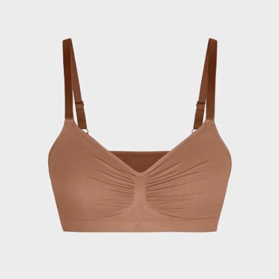 Biustonosze sportowe dla kobiet bezprzewodowe miękkie do ćwiczeń pełne krycie push up braletki bezszwowe crop top cami biustonosz do jogi fitness