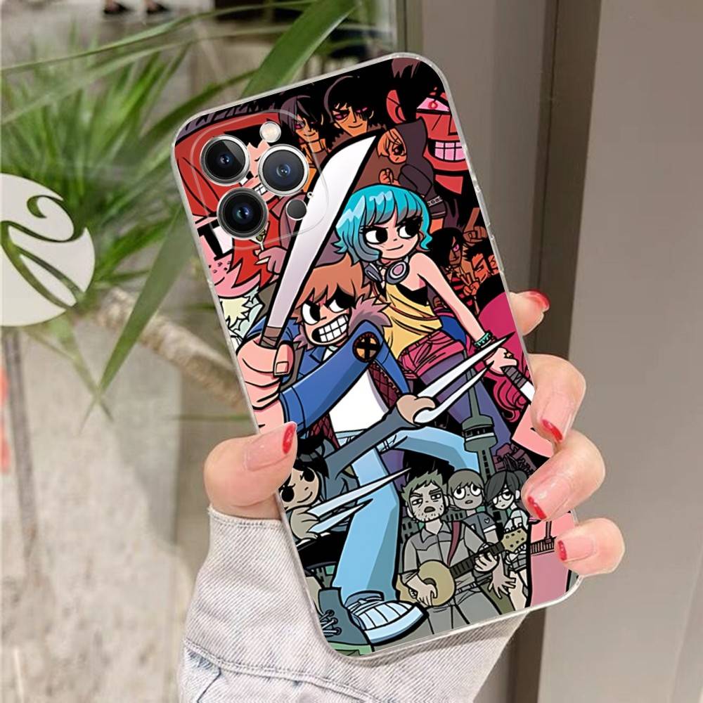Comedy Film Scott Pilgrim VS The World For IPhone 17 16 15 14 13 12 11 Pro Max Plus Transparent Soft TPU Phone Cover